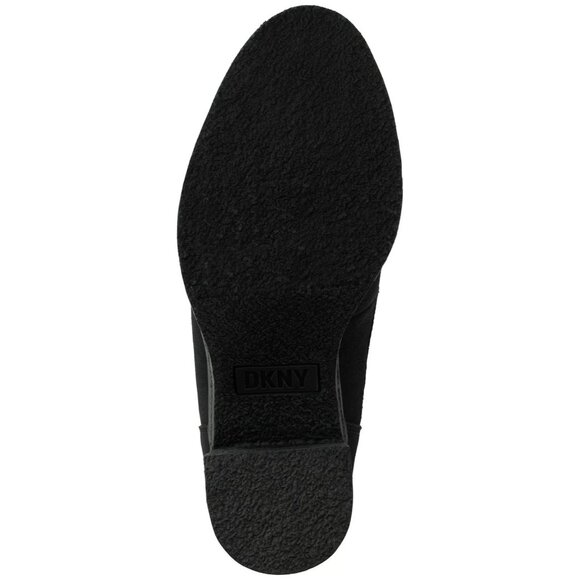 179$ DKNY Toia Lace-Up Zip Block Heel Booties Women's Size 9 US Gray Black - Picture 4 of 5